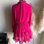 Nordstrom NWT Pink Long Sleeve Tiered Mini Dress Photo 4