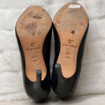 Corso Como Women’s Black Slip On Round Toe Leather High Heels Size 7.5M Photo 3