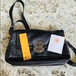 Tory Burch  AMANDA fold over leather bag 💜 Photo 5