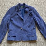 Orvis Vintage 1970s Blue Suede Style Women’s Blazer Textured Like New Size 6 Photo 9