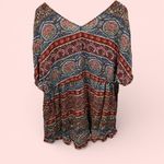 Abercrombie & Fitch Cute  boho oversized tie waist tunic top beach pool coastal Photo 1