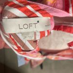 Loft NWT  Womens Striped Criss Cross Back Maxi‎ Dress Size 2 Petite Photo 4