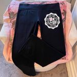 victoria's secret PINK y2k 2000s black letter back print wide leg sweatpants Photo 3