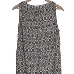 Anne Carson Sleeveless Blouse Top Black White Patterned Size L Photo 1