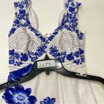 Farm Rio  Off-White Floral Cascade Wavy Midi Dress Size XXS Photo 9