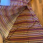 Premise  multi colored dress women’s large midi v-neck faux wrap short ca… Photo 5