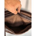 Vintage Eel Skin Hong Kong Shoulder Purse 8x12" Brown Photo 11