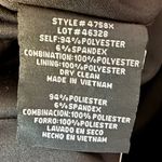 XScape  “Ashlyn” Long Scuba Crepe Off the Shoulder Wire Flower Gown Black Sz 10 Photo 7