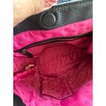 Juicy Couture Black Cow Hide Leather Orange Grove Winged Convertible Tote Photo 7