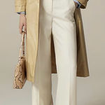 J.Crew    Chic Beige Trench Coat with Cream Trousers‎ Photo 0
