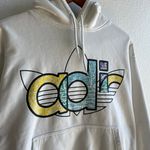 Adidas White Vintage  Hoodie Photo 2