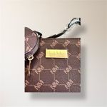 Nicole Miller New  New York Brown Monogram Crossbody Bag Coin Purse Minimal Luxe Photo 9