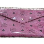 MCM Visetos Leather Clutch Bag in Pink New with Tag Photo 8