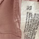 ZARA XXL linen blend embroidered Pink Wide-Leg Pants Photo 6