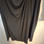 American Living Dress Elegant Black Lace Long Sleeves Sequin V-Neck Faux Wrap Photo 6