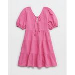 Aerie  Pool to Party Cotton Dress Pink Sz Medium Photo 4
