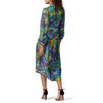 Hunter Bell  Multicolored Leopard Printed 100% Silk Leoparf Casper Dress size 10 Photo 3