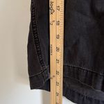 Madewell  Denim Short-Sleeve Button-Up Shirt in Lunar Wash Black Size Large NB497 Photo 6