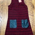 Dance & Marvel NWT red and black plaid sleeveless dress size S Photo 0