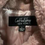 Blush faux fur bomber style jacket satin lined large fit Pink Photo 2