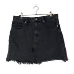 Madewell Black Rigid Denim A-Line Mini Skirt 29 Photo 52