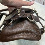 Burberry Brown Leather Bowler Bag Photo 3