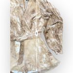 The Sang Pleated Brown Cream Short Romper Size L Photo 3