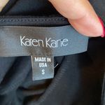 Karen Kane Black Elizabeth Shirred Front Dress Photo 8