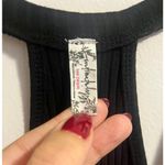 Free People NWOT Intimately Free Speed Dial Ribbed Bodysuit in Black sz. M Photo 4