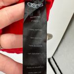 ASOS  Red Long Sleeve Crew Neck Sweatshirt Dress Moto Elbow Details US 16 Photo 3