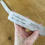 Love Strength Gray Leather Belt with Silver Buckle Photo 3