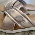 UGG NEW  Leather Platform Slide Sandals Size 6M New without Box Retail $110 Photo 7