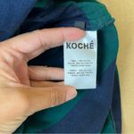 Koche Green/Blue Stripe Ruffle Sweater XS Photo 9