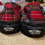 Vans  Red Style 93 Red Tartan Plaid Women's Sneakers Photo 2