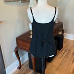 Black Spaghetti Strap Button Down Vest Photo 3