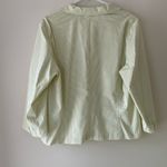 Sigrid Olsen  Lime & White Striped Vintage Boxy Blazer Size 14 NWT Photo 6