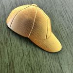 Jonette Jewelry gold tone baseball hat brooch Photo 2