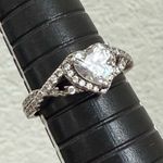 925 Sterling Silver Heart Cut CZ Stones Women’s Ring Size 7 MISSING STONES Photo 10