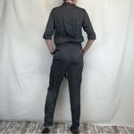 Anthropologie GHOST London Women's Carbon Gunmetal Grey Gray Jumpsuit Romper M Med Medium Long Photo 1