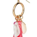 A New Day Cowrie Shell Open Hoop Pink Earrings NWT Photo 1