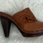 Seychelles  Size 7 Hush Hush Brown Platform Leather Studded Heeled Mules Photo 7