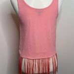 Material Girl Dressy Tank Top w/ Fringe Hem Size Small Juniors? Photo 3