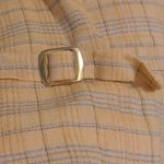 Bogner Womens Suit Vest Yellow Blue Linen Wool Tie Back Sleeveless Buttons 6 Photo 4