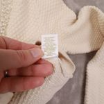 House of Harlow 1960 Cream Pearl Trim Long Sleeve Cardigan Women's Small Photo 7