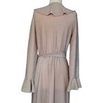 Free People One More Time Lurex Wrap Midi Dress Shimmery Sparkly Metallic Sz M Photo 7