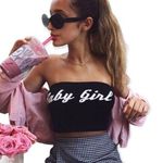 🆕Baby Girl Black Crop Top Photo 0