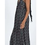 Princess Polly  Koko Black Floral Maxi Dress Babydoll Cottage Fairy Grunge Size 4 Photo 1