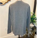 Cozy Grey Embroidered Christmas Trees Long Sleeve Sweatshirt Women's M/L Gray Size M Photo 2