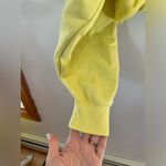 Obey Yellow  crop sweatshirt size large Photo 4