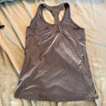 Athleta  Medium Limitless Heather Keyhole Tank Athletic Top Cut Out Gray Photo 6